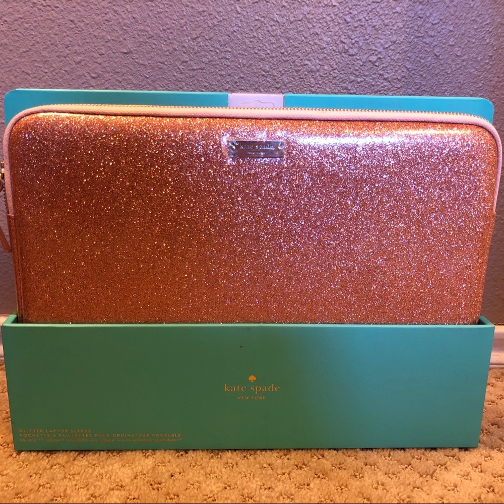 Rose gold Kate Spade 13” laptop case